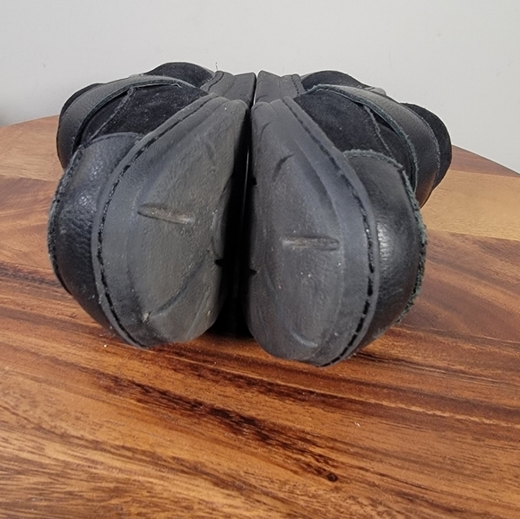 BOC Black Loafers Suede Leather Buckle Size 8.5 Comfy Casual Classic - Picture 10 of 17